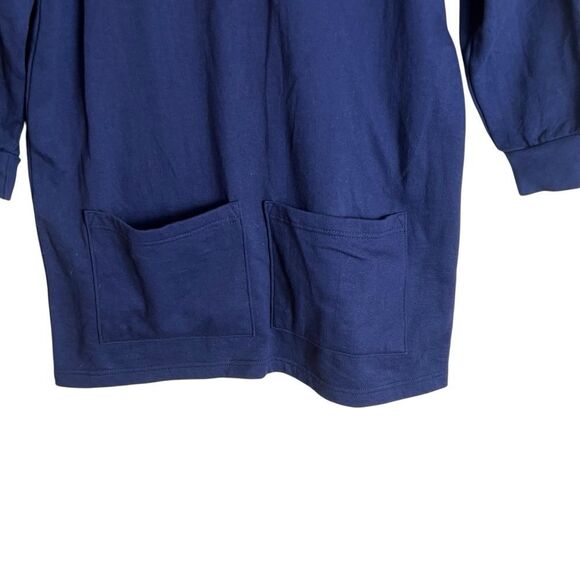 Anthony Richard’s navy fleece sweater. Size small - Picture 6 of 7